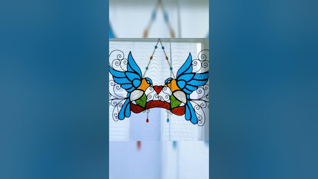 HOW TO - Attaching Lead Hobby Came to a Stained Glass Suncatcher 