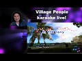 Live karaoke village people covers with anna rammel  construction worker costume