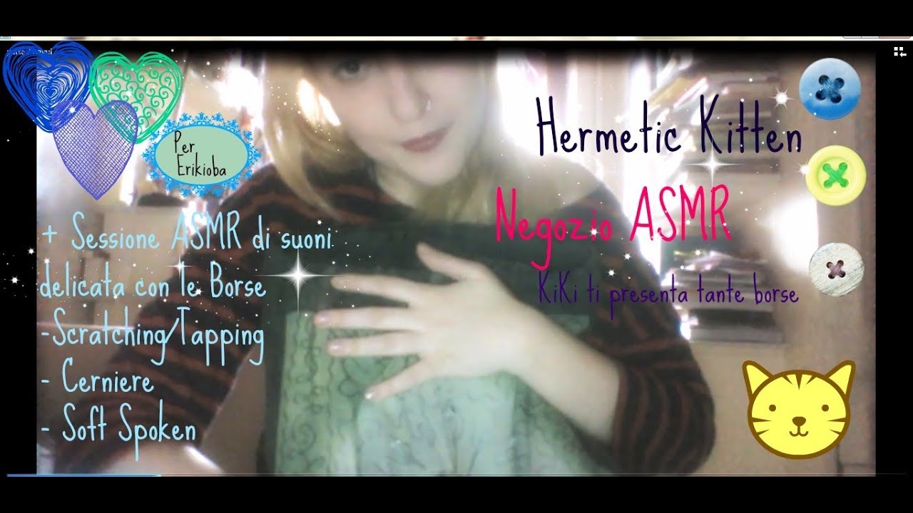 ♡NEGOZIO•ASMR♡KiKi ti mostra tante BORSE+SESSIONE•SUONI•DELICATA●SoftSpoken●Per Erikioba!♡(^◡^ )