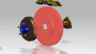 Disc Brake Assembly Using NX Cad