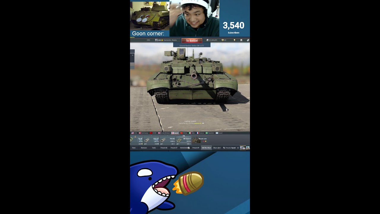 Streaming  : war thunder and chill