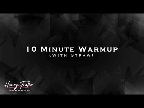 Vocal Warm Up - 10 Minute (with straw)