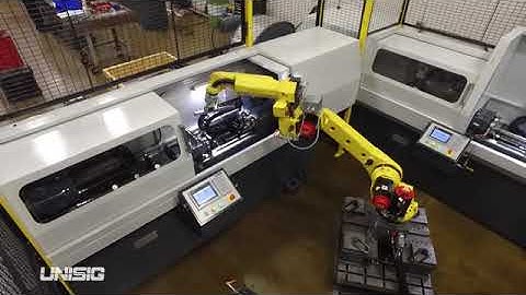 UNISIG Rifle Barrel Manufacturing Cell with Automation