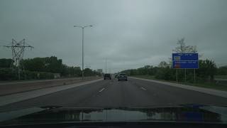 Urbana to I-74 Highway Champaign (No Talk, No Music) 4K POV ASMR