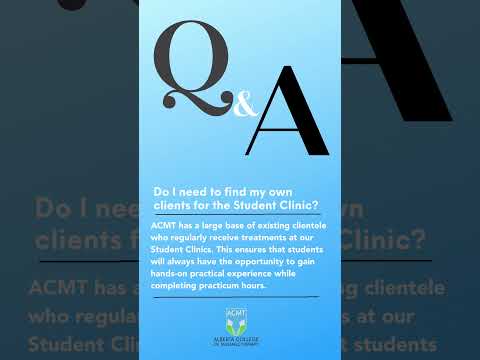 Do I need to find my own clients for the Student Massage Therapy clinic - #shortsvideo #massage
