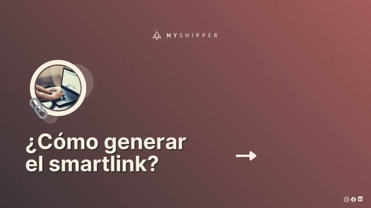 ¿Cómo genero mi smartlink desde el panel de Myshipper