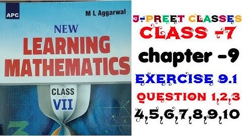 class 7 #mlaggarwal #notes#lineandangles chapter 9  exercise 9.1 question 1,2,3,4,5,6,7,8,9,10#maths