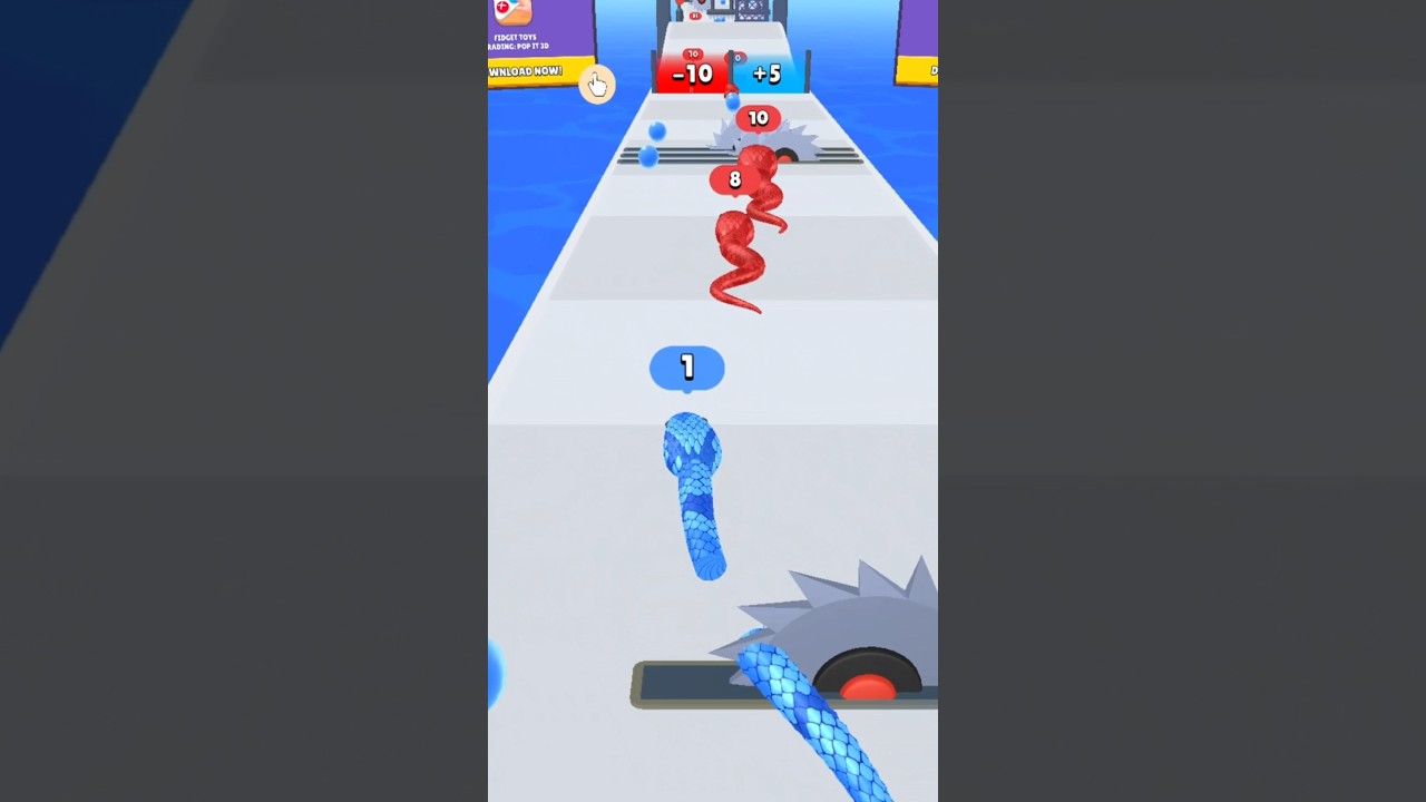 Snake Running  Game New update 2026 🤣😅