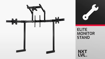 Next Level Racing Elite Monitor Stand Instruction for Single, Triple, and Quad.