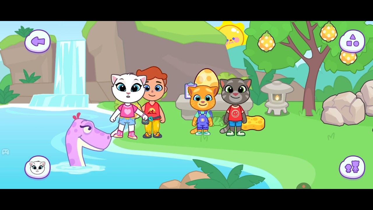 Talking tom Do Mundo Episódio 6 : Tom E Angela Foi Levar O Ginger No Dinossauro 