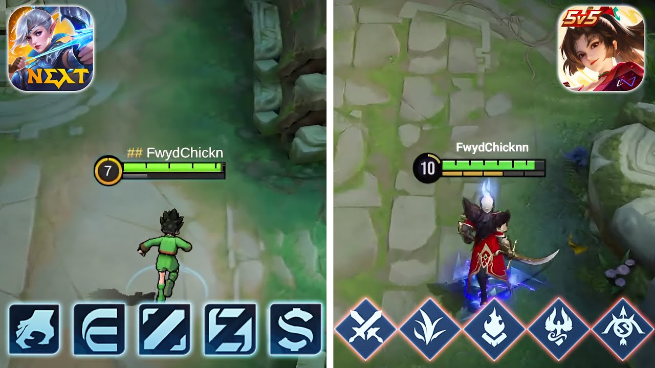 HONOR OF KINGS ALL ROLES VS MOBILE LEGENDS ALL ROLES COMPARISON!