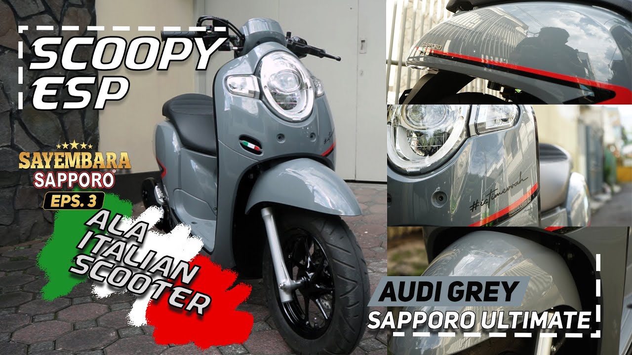 SAYEMBARA Ep3 HONDA SCOOPY ESP ITALIAN SCOOTER CONCEPT SAPPORO ULTIMATE YouTube