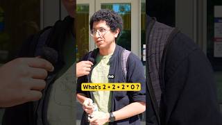 Whats 2 + 2 + 2 * 0 ? #shorts #publicinterviews Profile