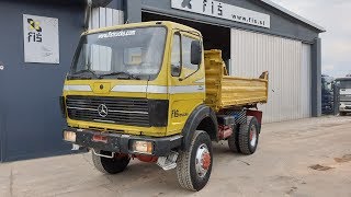 TRUCK MERCEDES 1619 4X4 TIPPER FIŠ TRUCKS & MACHINERY SLOVENIA