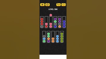 Ball sort puzzle. Level 306