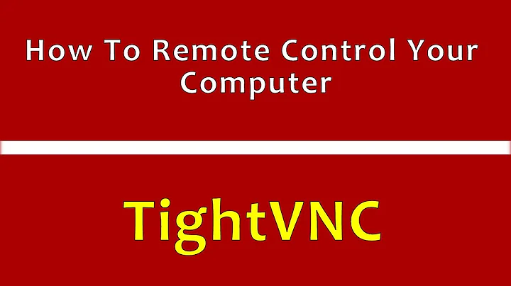 tightvnc - vnc server - windows remote desktop (step by step)