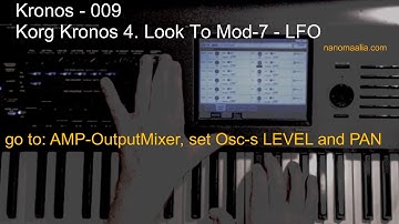 Korg Kronos (a) Tutorial 009 - 4. Look To Mod-7  LFO