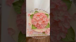 버터크림 수국케이크 플라워케이크 buttercream flowercake hydrangea