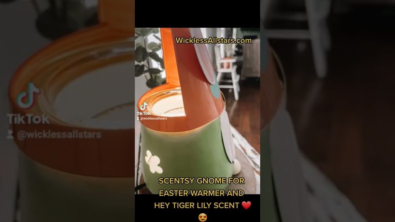 SCENTSY GNOME FOR EASTER WARMER AND HEY TIGER LILY SCENT ❤