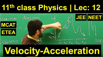 Velocity and Acceleration | Lecture 12 | 11th class Physics | MCAT, FSc, Bank of MCQs | Talha Nisar