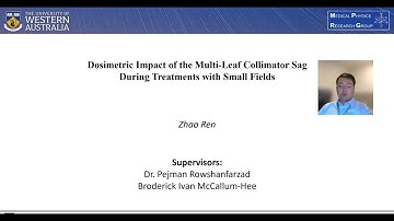 Dosimetric Impact of the Multi-Leaf Collimator Sag During Treatments with Small Fields; By: ZHAO REN