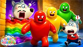 Bebé Wolfoo | ¡Guerra de Globos de Colores | Dibujos animados para niños