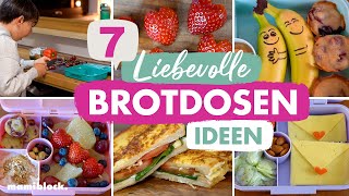 Liebevolle schnelle Brotdosen Ideen ❣️| Kita & Schule | Brotdosen | Brotdosenplaner | mamiblock