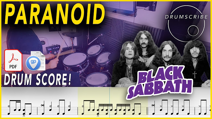 Paranoid Drums version - Drums performance video thumbnail