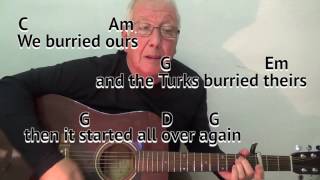 And The Band Played Waltzing Matilda (Eric Bogle cover) GUITAR LESSON play-along w/ chords & lyrics