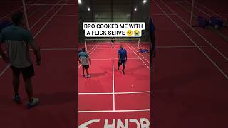 POV: When he cooks you with that flick serve 💀🍳 #badminton #flickserve #badmintonindia