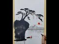 The fun of a fisherman is to fish #creative inspiration #Yileo calligraphy and painting #