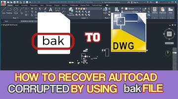 HOW TO RECOVER AUTOCAD CORRUPTED FILE BY USING BAK FILE