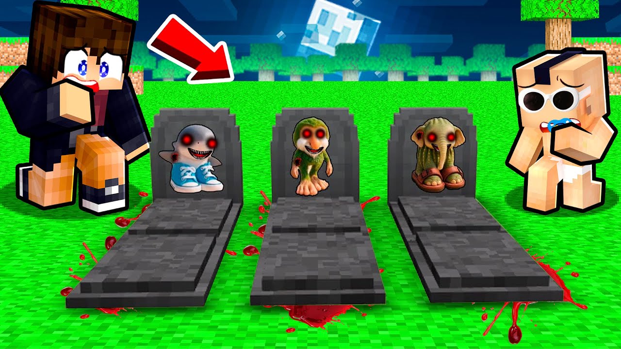 Les BÉBÉS BRAINROTS sont MORTS sur Minecraft !