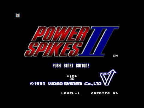 Longplay Casual - Power Spikes II (Neo Geo) HD 1994