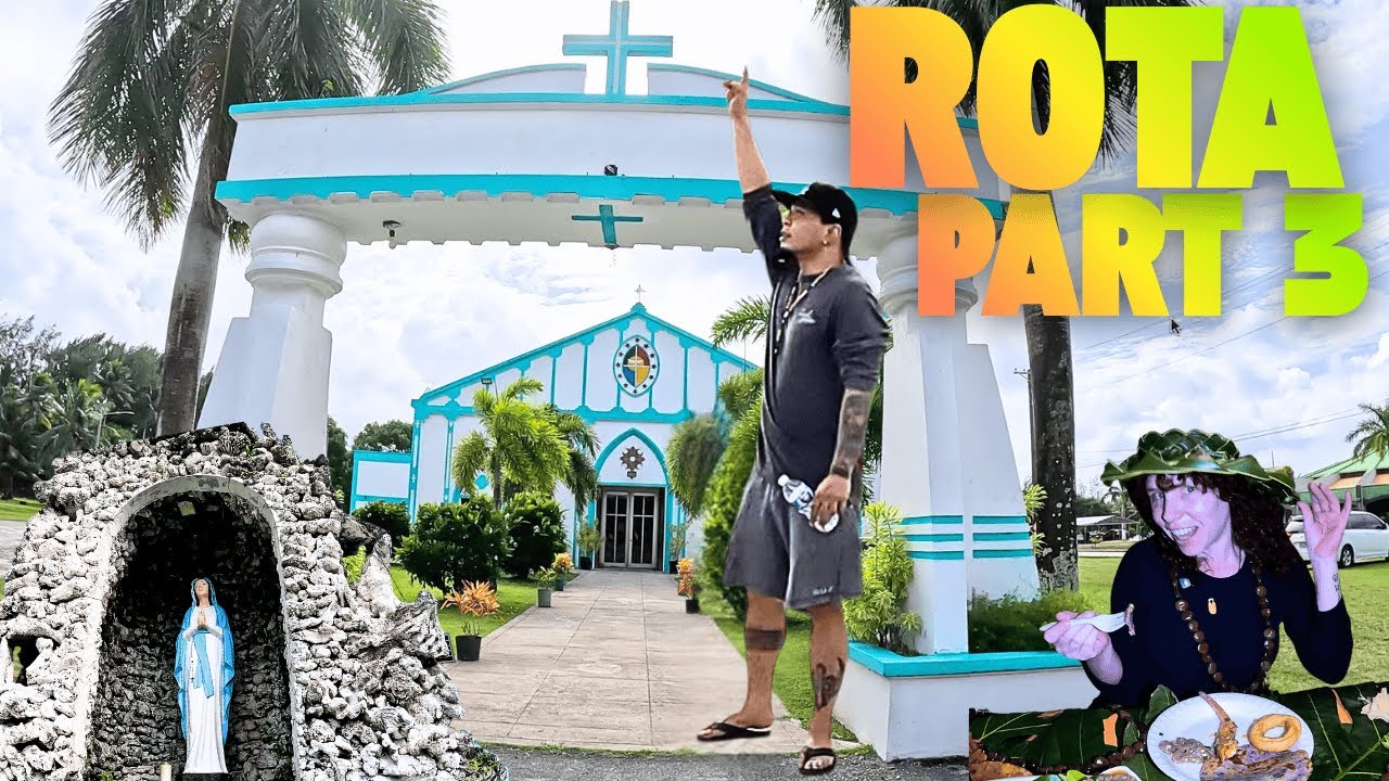 Эрн и Кейт с Сайпана посещают Роту. День 2. День/ночь. Luta 4K.