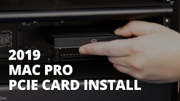 How to install a PCIe Card in a 2019 Mac Pro