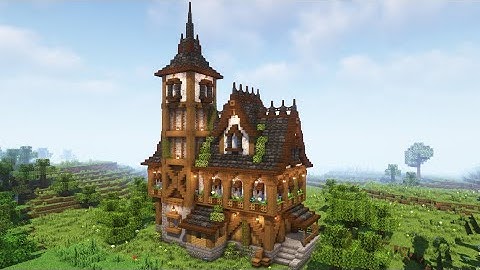 Minecraft | How to build a Large Medieval House | Minecraft Tutorial