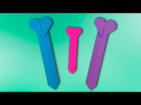 How To Make a Heart Bookmark out of Paper