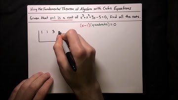 Using the Fundamental Theorem of Algebra to find the Roots of Cubic Equations