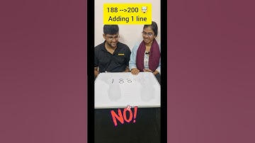 Draw one line to make 200 😎#challenge #tamil #couple #brainteaser #shorts #viral