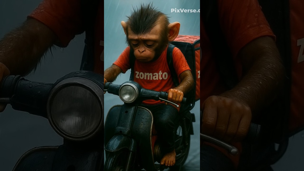 baby monkey baba Tillu emotional beach 😭 revenge story ❤️ 