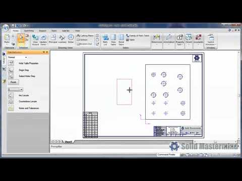 Solid Edge Top Tips - Hole Tables