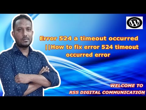 Error 524 a timeout occurred || How to fix error 524 a timeout occurred error 2022