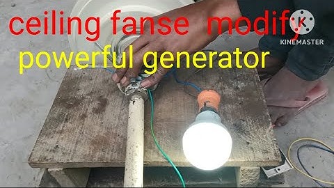 CEILING FAN MODIFY POWERFUL GENERATOR