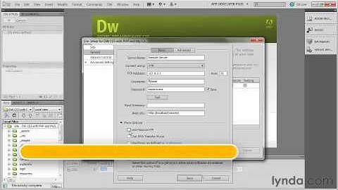 Configuring a remote server with FTP credentials