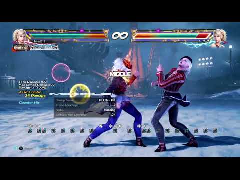 Lidia Poking Mids b+3,4 or b+3,1 Strings m,h or m,m 17f Version 5 Tekken 7 20230224073623