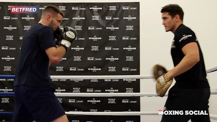 JOSH TAYLOR EXPLOSIVE PAD ROUTINE WITH SHANE McGUIGAN AHEAD OF REGIS PROGRAIS WBSS SHOWDOWN