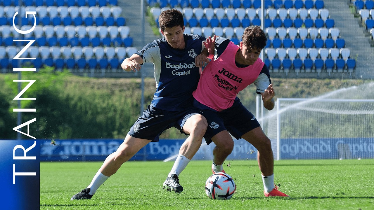La Real Sociedad entrena con Europa a la vista