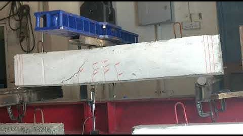 Shear test of prestressed concrete beam with shear span to depth ratio 3