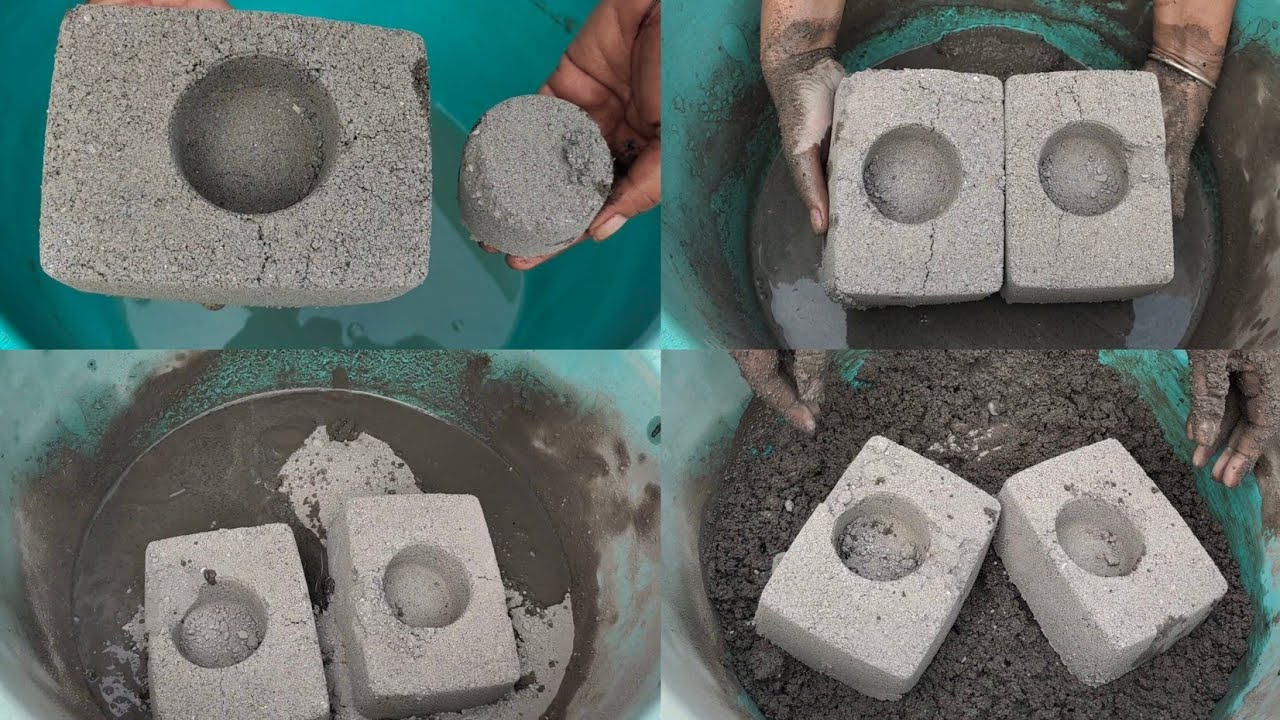 Dusty 🌪️ sand cement beautiful holes 🕳️ shapes crumble in water 💦/ Satisfying Asmr